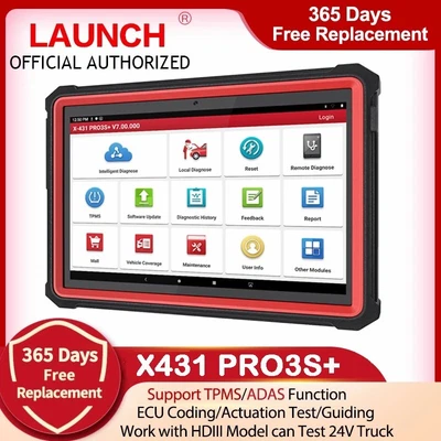 $969 • Buy NEWEST LAUNCH X431 PRO3S+ Elite Car OBD2 Scanner Diagnostic Tool Key Coding TPMS