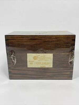 Vintage Harry C. Hedberg Oak Dovetailed Recipe Box #463 • $14.75
