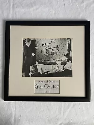 Michael Caine Signed Film-still From ‘Get Carter’ (1971) Framed • £10