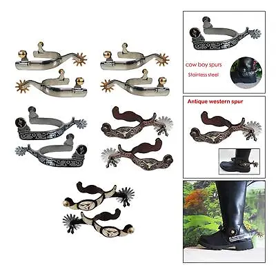 Stainless   West Cowboy Horse Boot  Decoration   For Boots Equestrian Equipment • £28.25