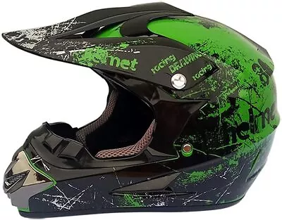 Motocross Helmet Youth Kids Adults Offroad Full Face Motorcycle Bike DH - 3 Gift • $55.99