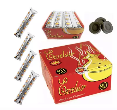 SHISHA HOOKAH CHARCOAL BAKHOOR INCENSE BURNER COAL TABLETS FOR Nakhla • £13.99