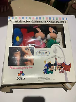 Vintage Dolly Disney Musical Mobile Baby Mickey Collection Nursery Minnie • $33.99