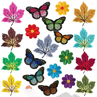 1PC Embroidered Fabric Applique Embroidery Butterfly Sew On Badge Patch • £1.19
