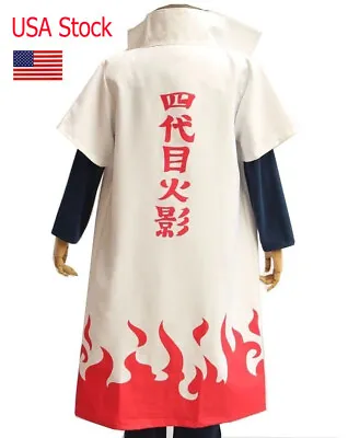 Fourth Hokage Namikaze Minato Cosplay Costumes Uniform / Cloak • $13.99