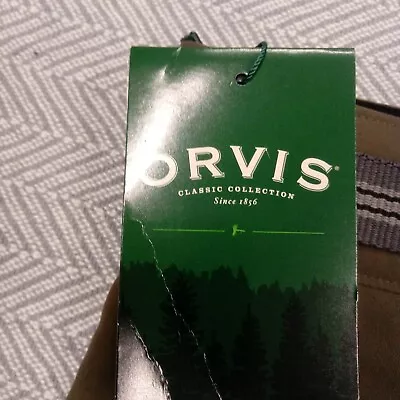 Orvis Tech Cargo Belted Lightweight Stretch Camp Hiking Shorts Olive Green 40 • $21.99