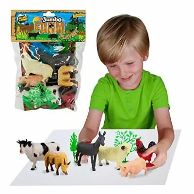 £12.99 • Buy Jumbo Playset - Farm Animals From Deluxebase. Large Animal Figures Toy Set. Bag