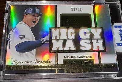 Topps Tribute Miguel Cabrera Jersey Relic Miggy Mash GU SP/99 Tigers • $79.99