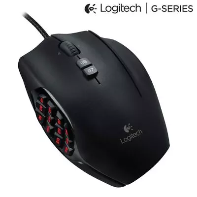 Logitech G600 MMO 20 Programmable Buttons USB Gaming Mouse - Black • £69.95