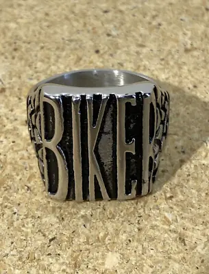 Mens  Motorcycle Stainless Steel Biker Ring • $8