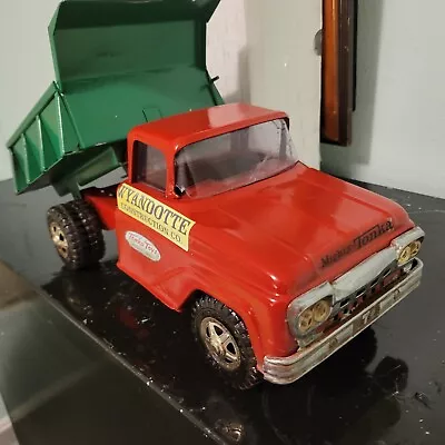 Vintage Tonka Custom  1950S Dump Truck CONSTRUCTION TRUCK RED AND GREEN • $39