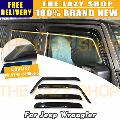 Luxury Weather Shields Weathershields For Jeep Wrangler JK 2007-2018 Sun Visors • $65