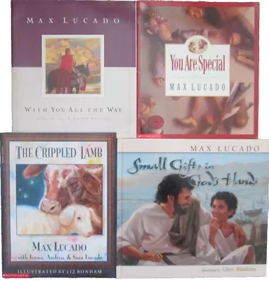 Max Lucado Lot 4 Children's Books ~ Crippled Lamb You Are Special Small Gifts+ • $12