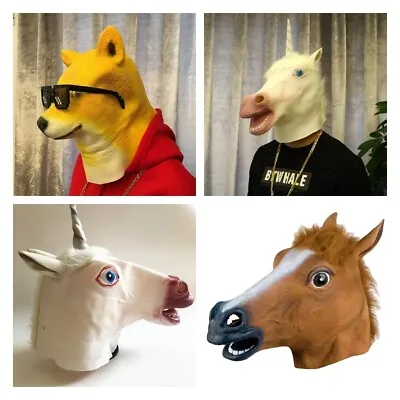 Stretchy And Spacious Horse Head Mask For Fun Use Anytime Available In Different • £13.31