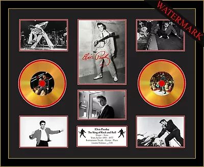 Elvis Presley All Shook Up Suspicious Minds My Way Ltd Ed Of 100 Gold Mini Vinyl • $118.99