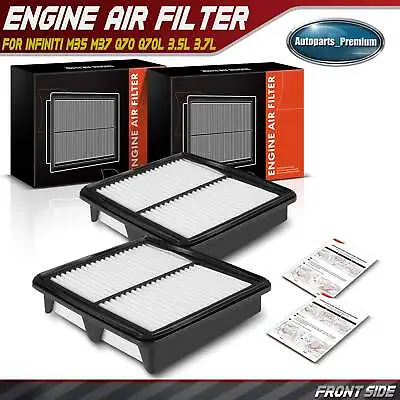 2Pcs Engine Air Filter For INFINITI M35 2009-2010 M37 11-13 Q70 14-19 Q70L 15-19 • $19.99