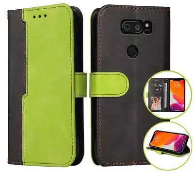 Lg V30 Suede Wallet Case Collage Style • $7.90