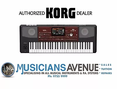 Korg PA700 61-Key Professional Arranger Keyboard + Free Headphones. • $2095