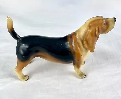 Vintage Mortens Studio Basset Hound Ceramic Dog Flawed But Charming 1940-50 • $19.99