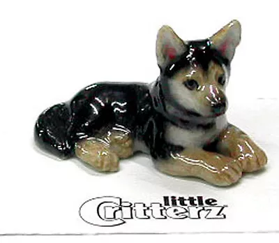 $13.99 • Buy ➸ LITTLE CRITTERZ Dog Miniature Figurine German Shepherd Tracker 