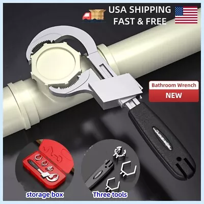 Adjustable Wrench Multifunctional Universal Open End Wrench Bathroom Repair Tool • $15.99