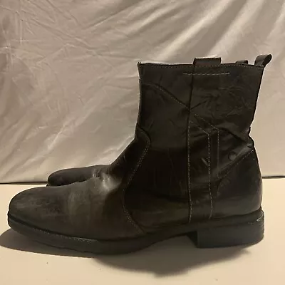 Aldo Boots Mens Size 10 Euro 43 Black Leather [F4] • $24.99