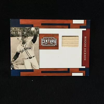 REGGIE JACKSON A'S 2010 PANINI CENTURY COLLECTION #41 GAME USED BAT #d 185/250 • $5.83