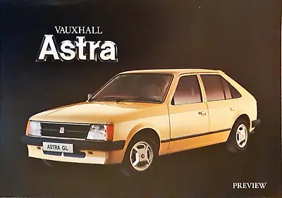 Vauxhall Astra Mk1 Preview Brochure 1980 • $16.73