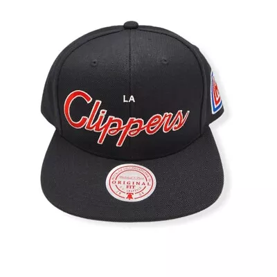 Mitchell & Ness Los Angeles Clippers Team Script 2.0 Adjustable Snapback Hat Cap • $34.99