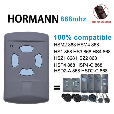 £23.75 • Buy Hormann Garage Door Remote 868Mhz HSM4 Blue Button Key Fob Transmitter Operator