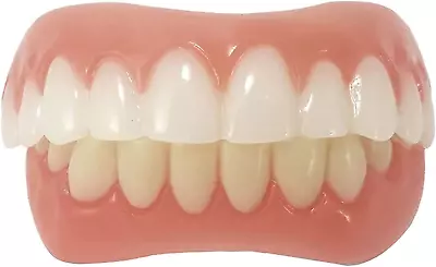 Upper And Lower Veneer Dentures For Women And Men Fake Teeth Natural Shade! • $31.91