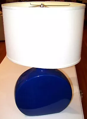 Haeger Mid-Century Modern Ceramic Pottery Lamp Blue Rare • $40