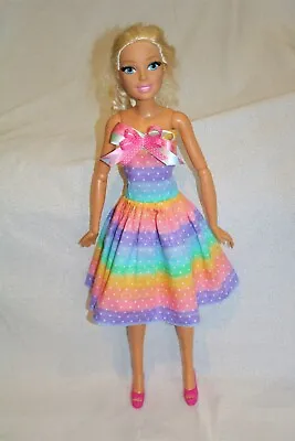 For Barbie My Size 28 Inches Rainbow Dress. No Doll. Plus Necklace For Doll • $18