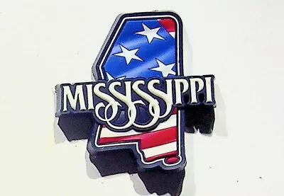 Mississippi Shape American Flag Refrigerator Fridge Magnet Tourist Souvenir • $5.57