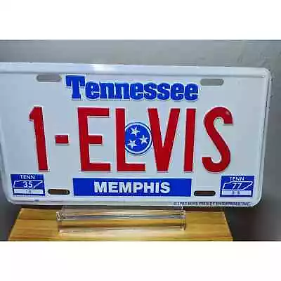 Vintage 1987 ELVIS PRESLEY Memphis Tennessee License Plate Tag 1-ELVIS  • $15