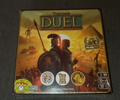 NEW 7 Wonders Duel Board Game Card (Repos Production 2015) 2 Player 10+ 30 Mins • $25