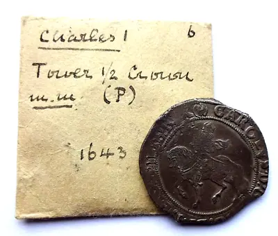 £295 • Buy Charles I Tower Mint Halfcrown Mm P In Brackets  1 643-4 VF