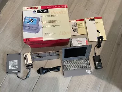 Toshiba Libretto 100CT - Boxed Complete Working - Bundle With Docking Stand • £799.95