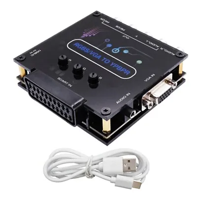 £23.91 • Buy Mini RGBS VGA SCART To YPBPR Composite Video Converter Adapter 1080p