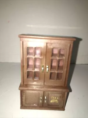 Vintage Hutch Maple Town Story 1986 Dining China Cabinet • $15