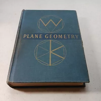 1943 Plane Geometry Ginn & Company A M Welchons • $9.91