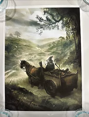 Lord Of The Rings Art Print Poster Mondo Bottleneck The Shire Karl Fitzgerald • $149