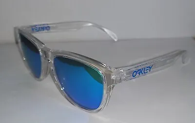 $31 • Buy Oakley Frogskins Clear/Blue Polarised Sunglasses