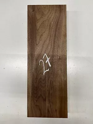 Figured Black Walnut Lumber Board Wood Blank | Kiln Dried | 17-1/2 X 6 X 2  #27 • $15.99