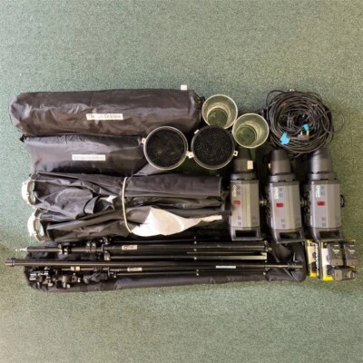 Kit Studio Flash Bowens Monolite 200 Et 400 – 2 Têtes + Accessoires, Boîtier