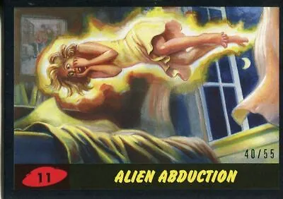 Mars Attacks The Revenge Black [55] Base Card #11 Alien Abduction • £7.19