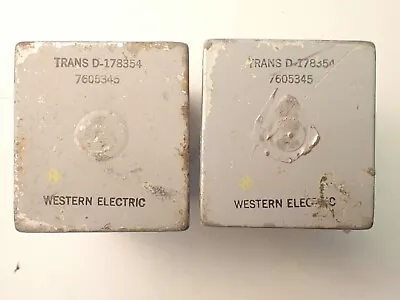 2 Vintage Western Electric Audio Transformers # D-178354  760345 • $295