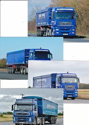 Col Photo: Bundle Of 4 Assorted Roger Warnes Lorry  Photos • £1.20