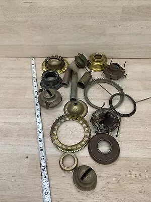 KEROSENE OIL LAMP Parts Repair Replace Burners Antique Vintage MIXED LOT Of 17 • $50