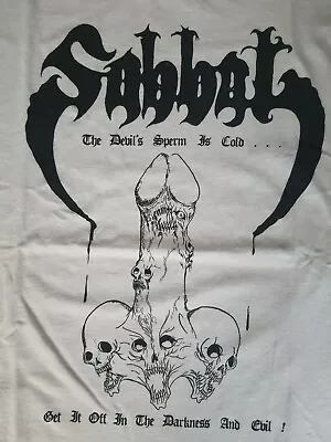 SABBAT Shirt Size M Official NWN Sodom Metalucifer Slayer Mayhem Bathory Morbid • $24